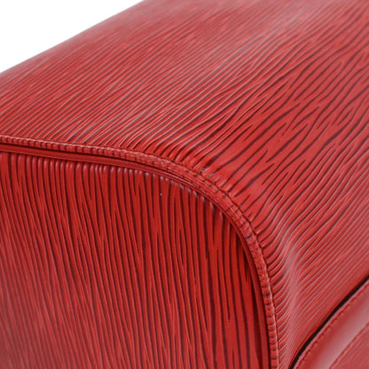Louis Vuitton Red Epi Speedy 25 Handbag M43017