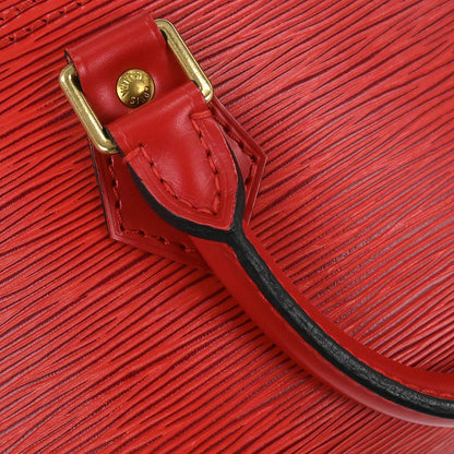 Louis Vuitton Red Epi Speedy 25 Handbag M43017