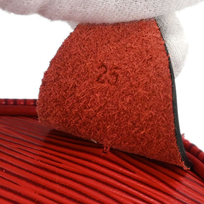 Louis Vuitton Red Epi Speedy 25 Handbag M43017