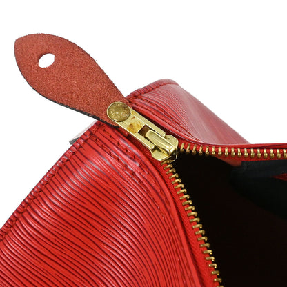 Louis Vuitton Red Epi Speedy 25 Handbag M43017