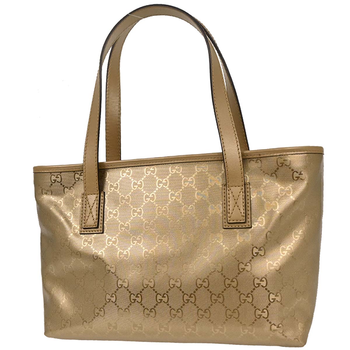 Gucci Gold PVC GG Tote Handbag