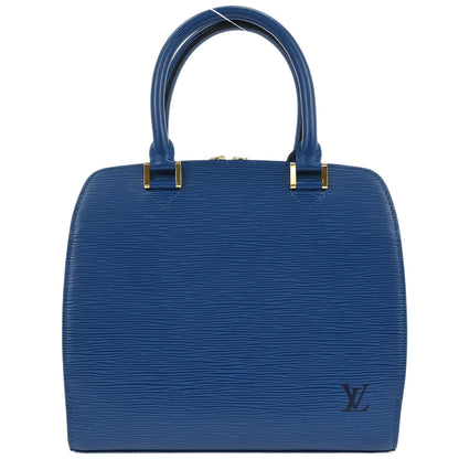 Louis Vuitton Blue Epi Pont Neuf Handbag M52055