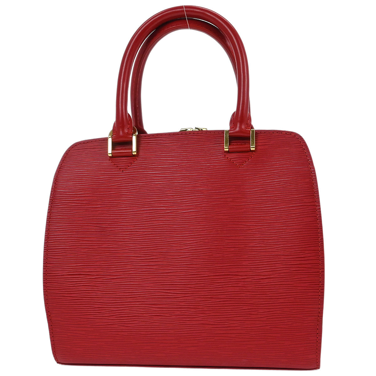 Louis Vuitton Red Epi Pont Neuf Handbag M52057