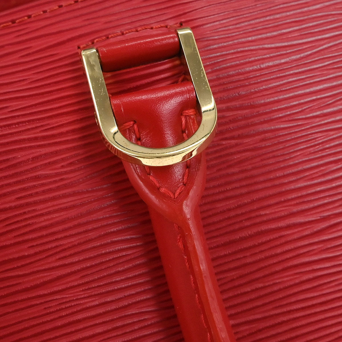 Louis Vuitton Red Epi Pont Neuf Handbag M52057