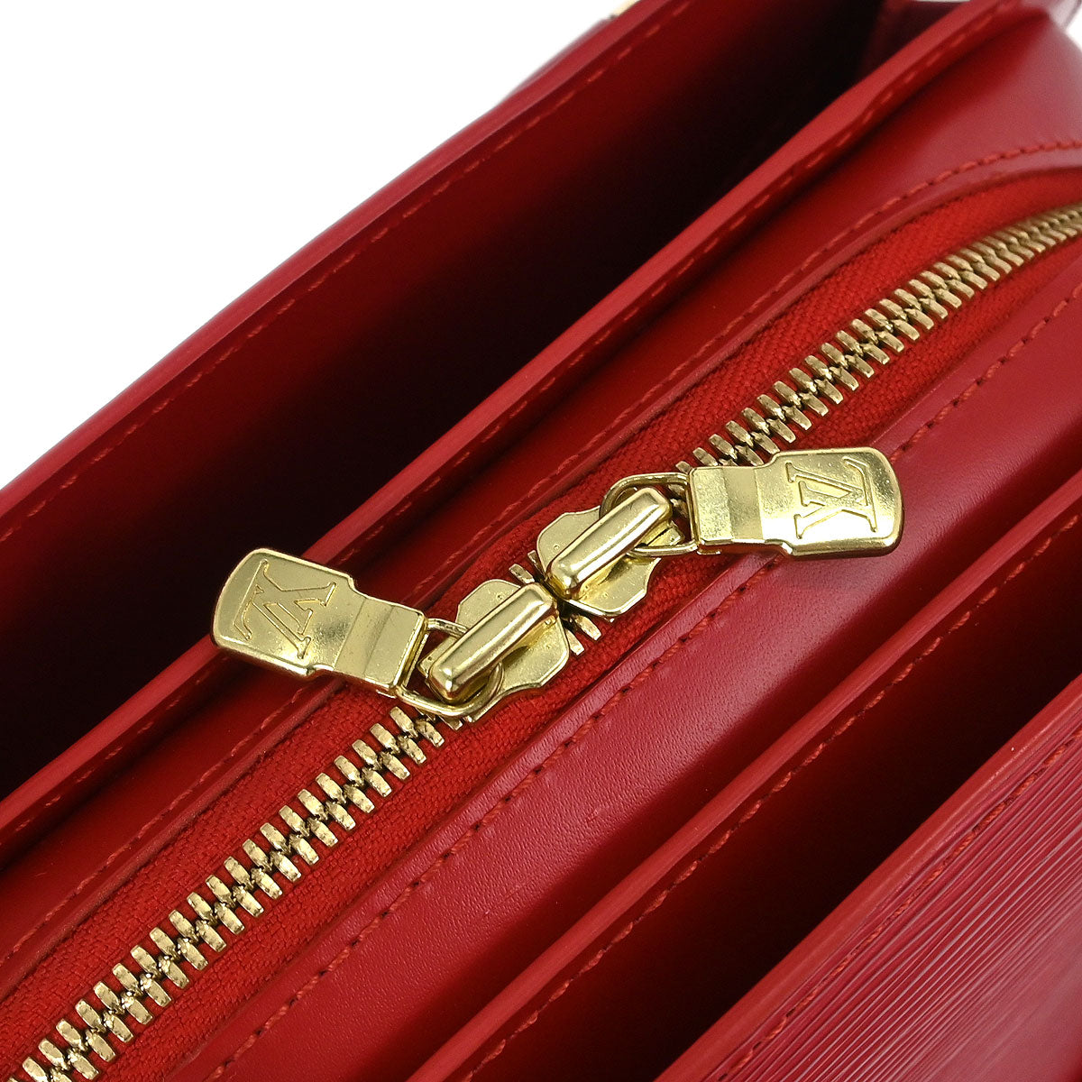 Louis Vuitton Red Epi Pont Neuf Handbag M52057