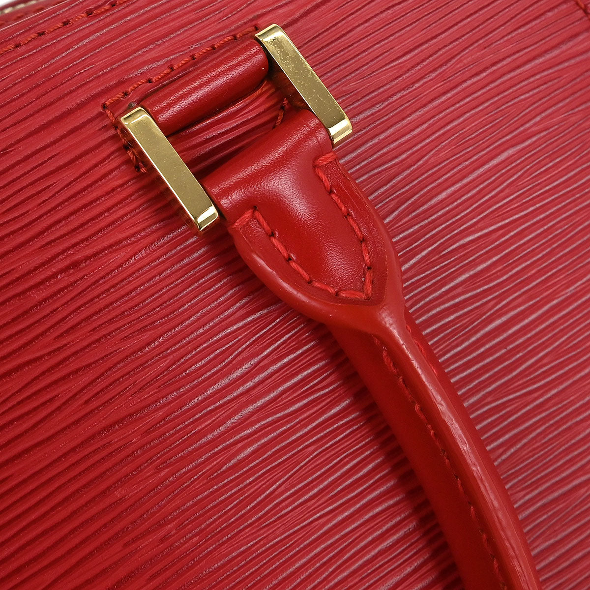 Louis Vuitton Red Epi Pont Neuf Handbag M52057