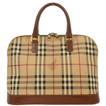 Burberry Beige PVC House Check Handbag