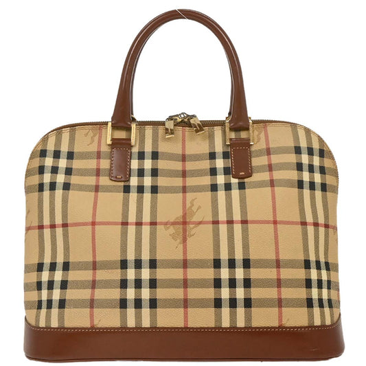 Burberry Beige PVC House Check Handbag