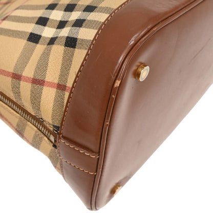 Burberry Beige PVC House Check Handbag