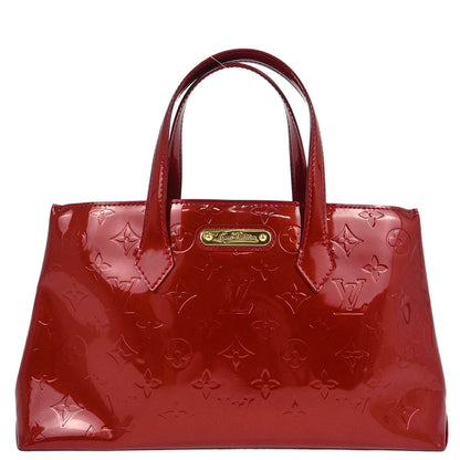 Louis Vuitton Red Monogram Vernis Wilshire PM Tote Bag M93642