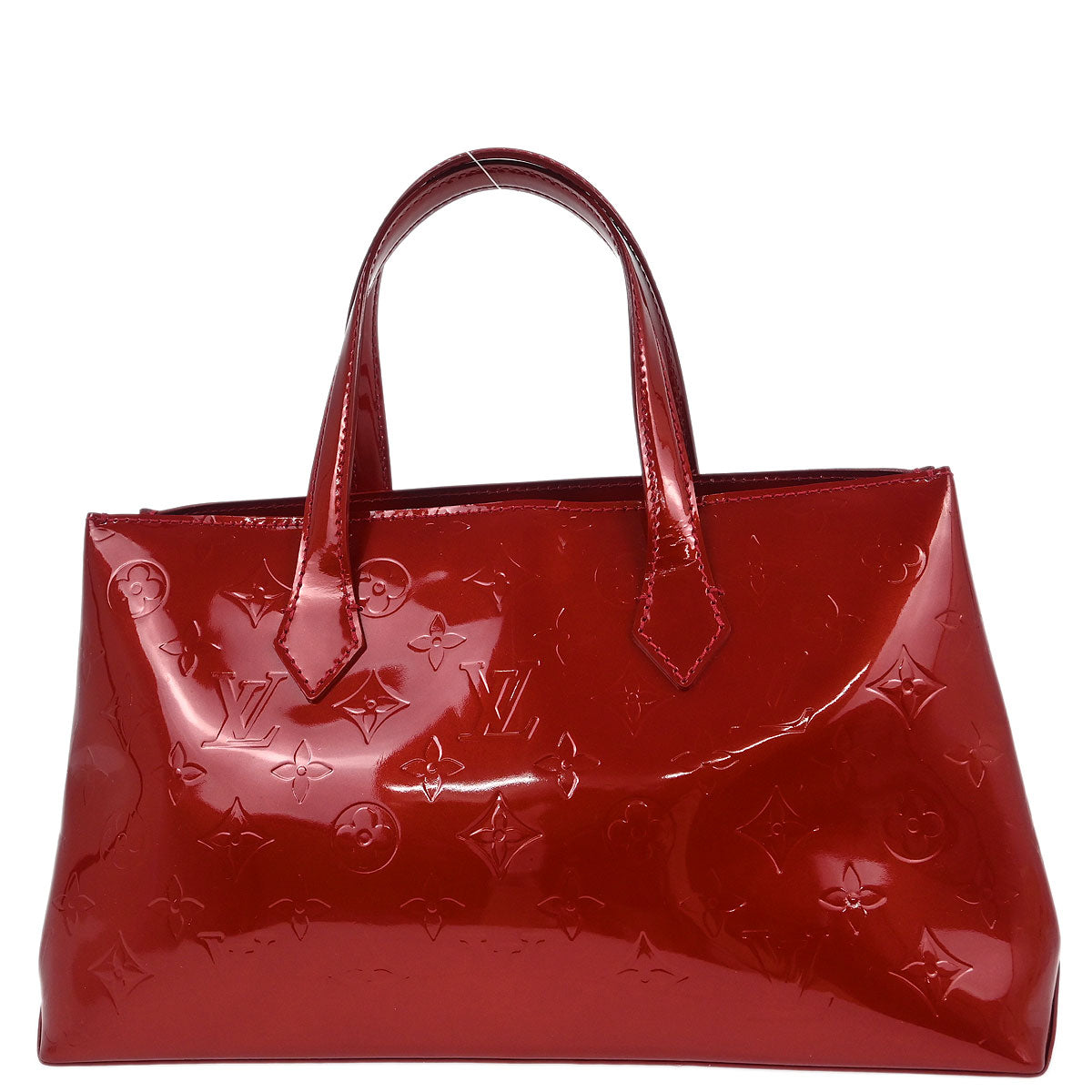 Louis Vuitton Red Monogram Vernis Wilshire PM Tote Bag M93642