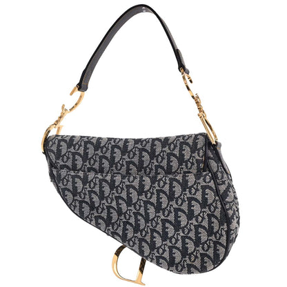 Christian Dior Navy Trotter Saddle Handbag