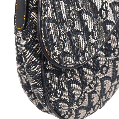 Christian Dior Navy Trotter Saddle Handbag