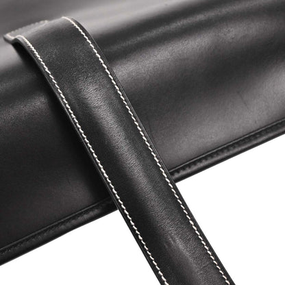 Hermes Black Box Calf Jige PM Clutch Bag