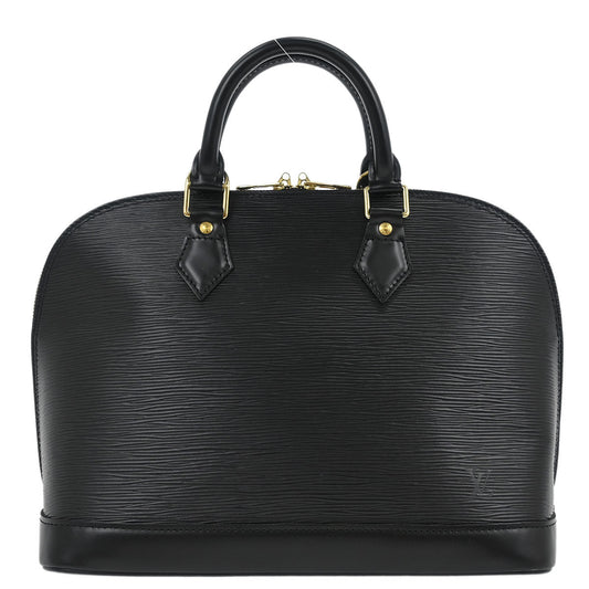 Louis Vuitton Black Epi Alma Handbag M52142