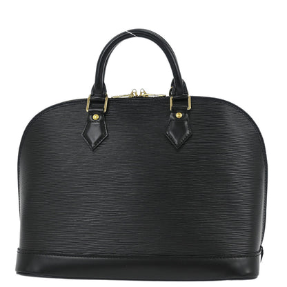 Louis Vuitton Black Epi Alma Handbag M52142