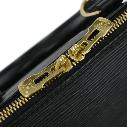 Louis Vuitton Black Epi Alma Handbag M52142