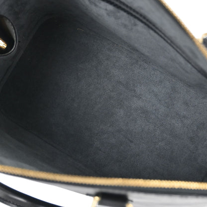 Louis Vuitton Black Epi Alma Handbag M52142