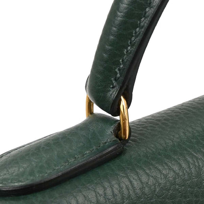 Hermes Green Ardennes Kelly 40 Retourne Handbag
