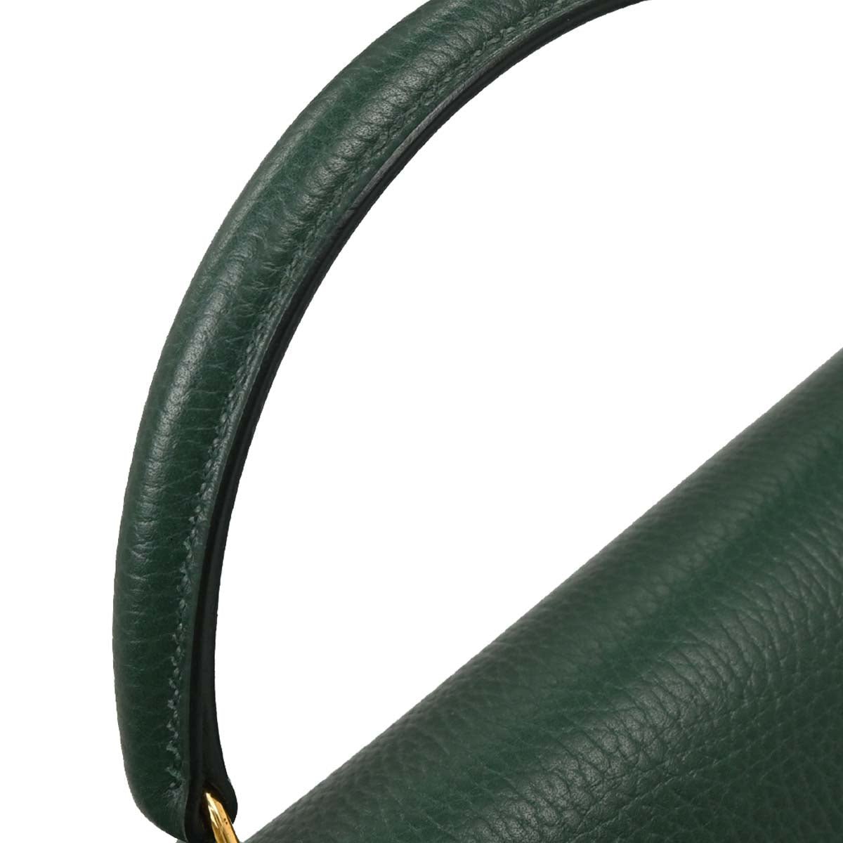 Hermes Green Ardennes Kelly 40 Retourne Handbag