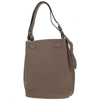 Hermes Etoupe Togo So Kelly 22 Shoulder Bag