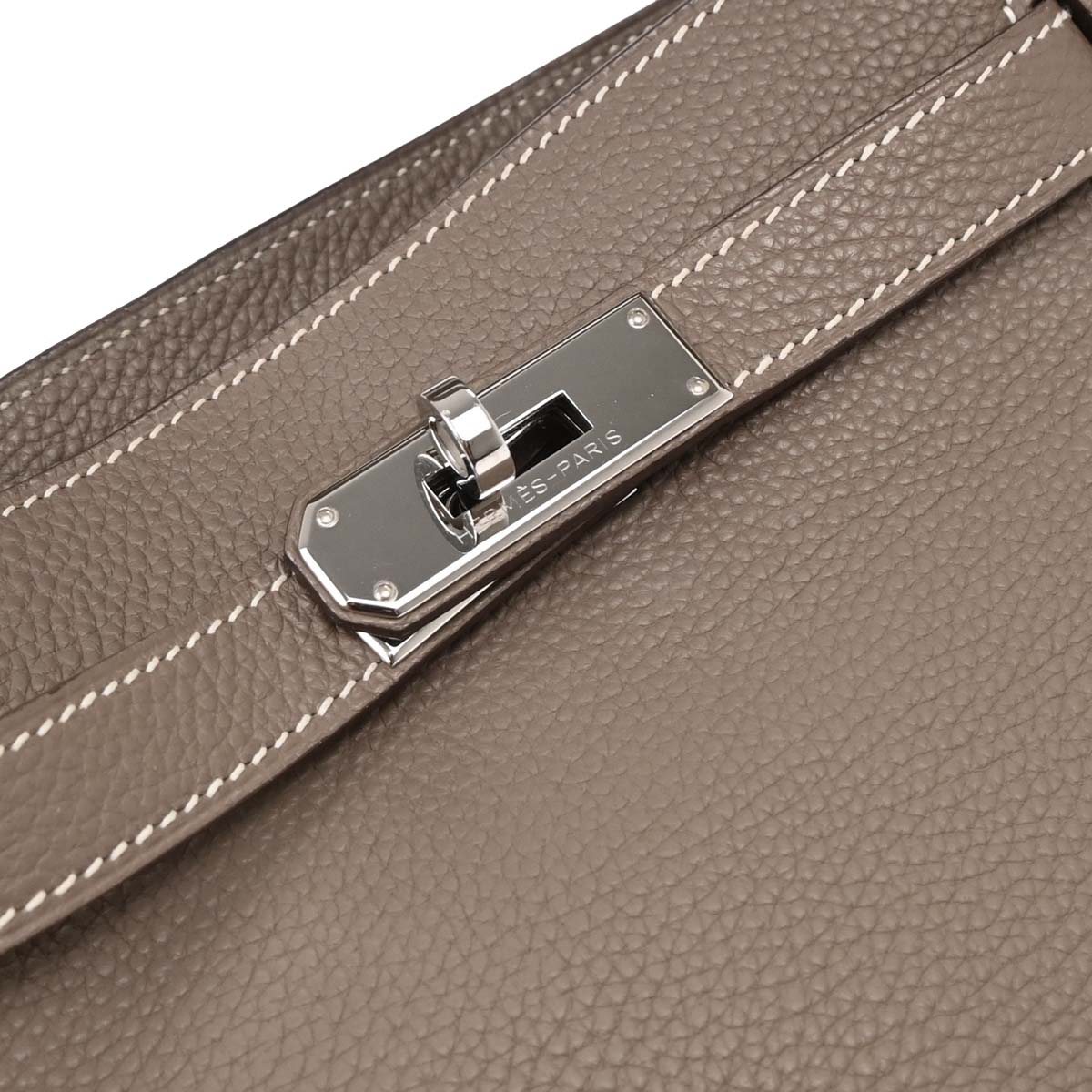 Hermes Etoupe Togo So Kelly 22 Shoulder Bag