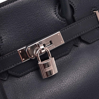 Hermes Navy Epsom Birkin 30 Handbag