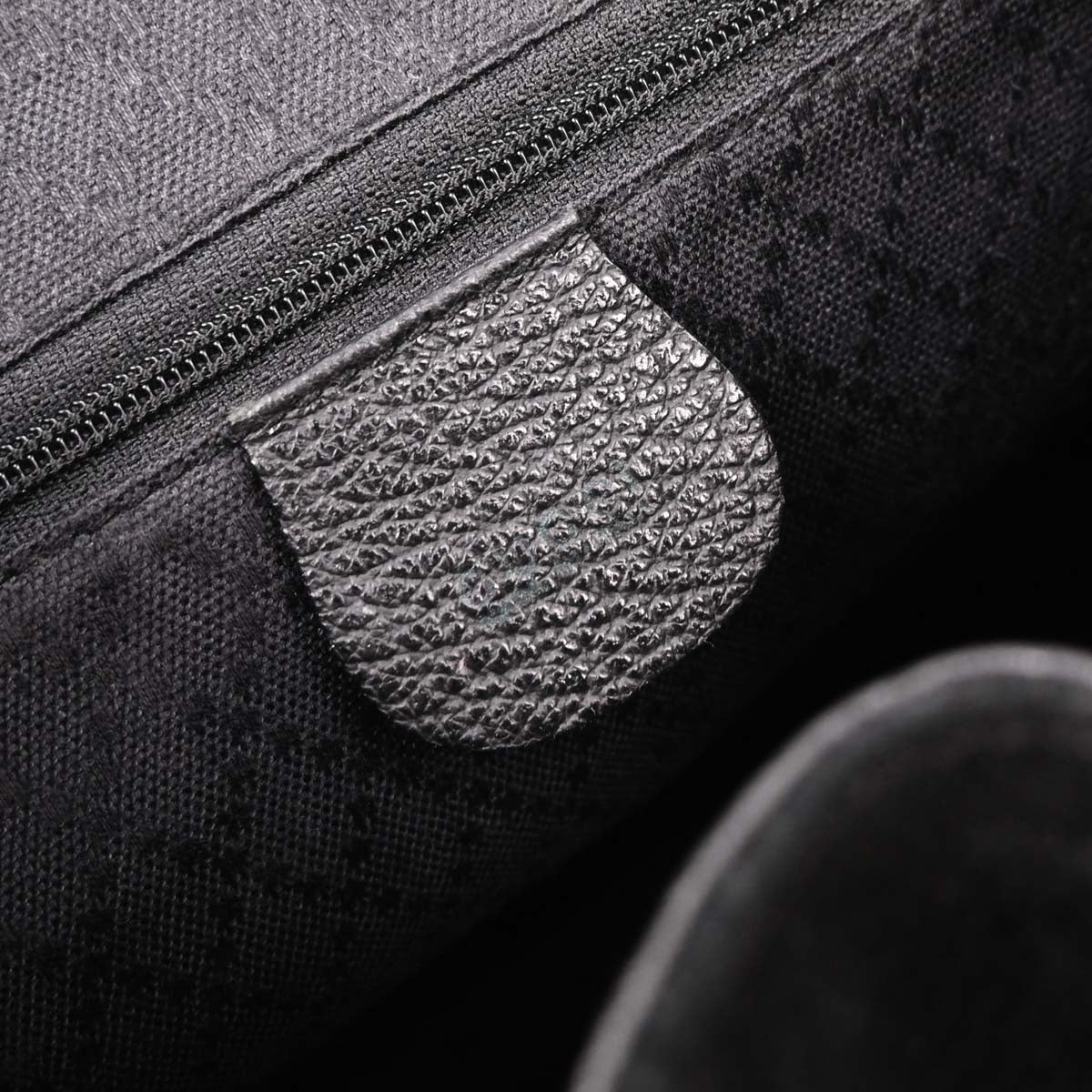 Gucci Black Suede Bamboo Backpack