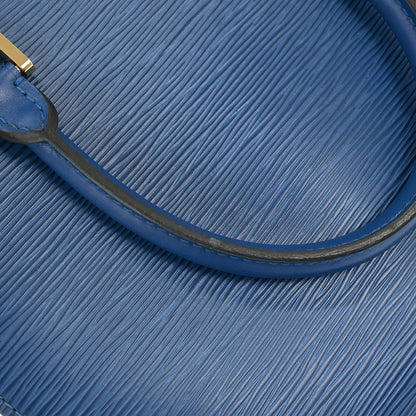 Louis Vuitton Blue Epi Pont Neuf Handbag M52055