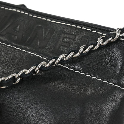 Chanel Black Lambskin Pouch Handbag