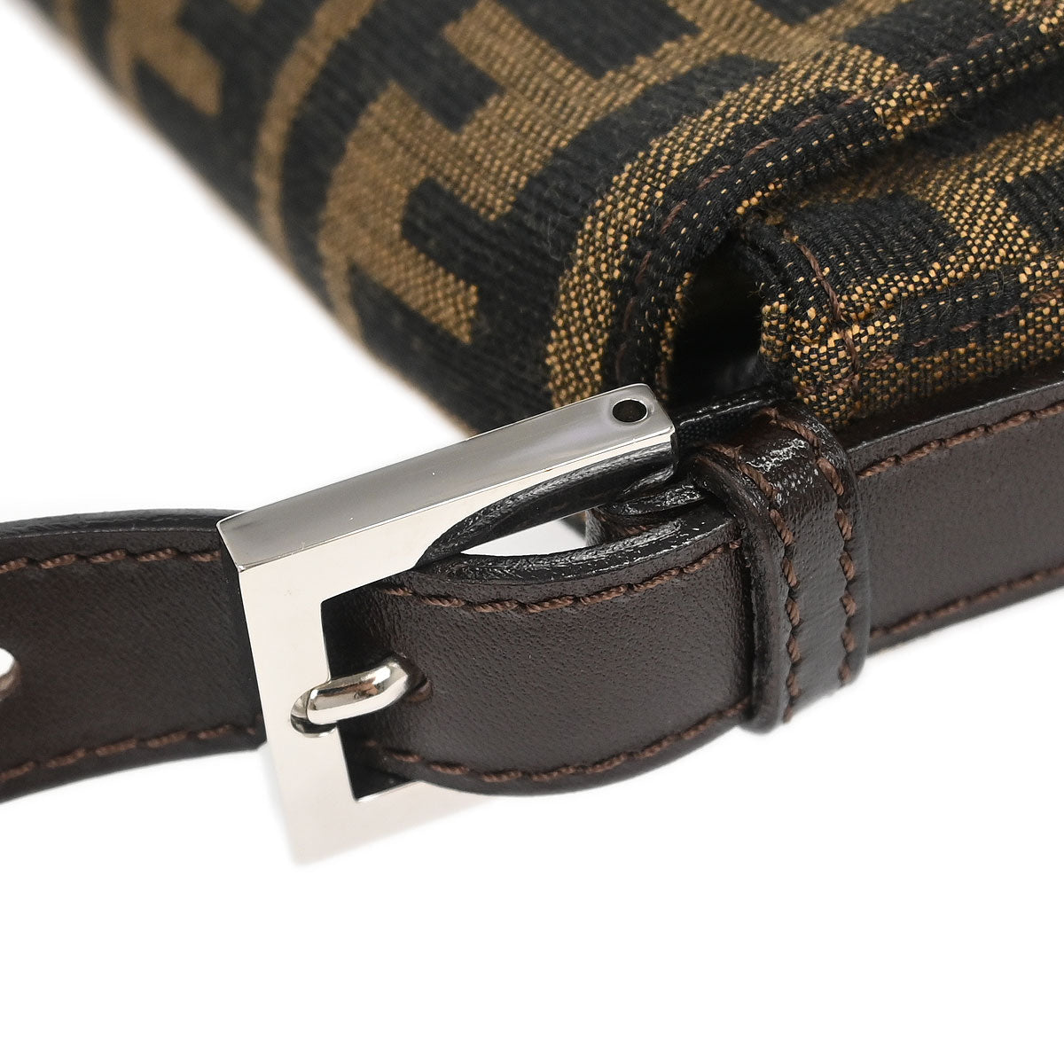 Fendi Brown Zucca Baguette Handbag