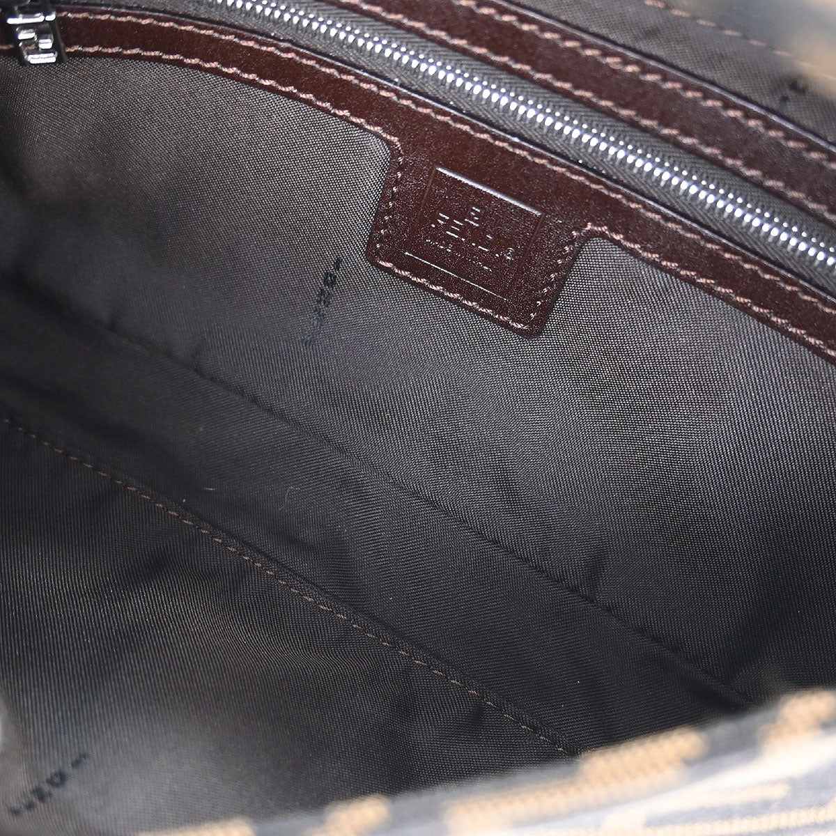 Fendi Brown Zucca Baguette Handbag