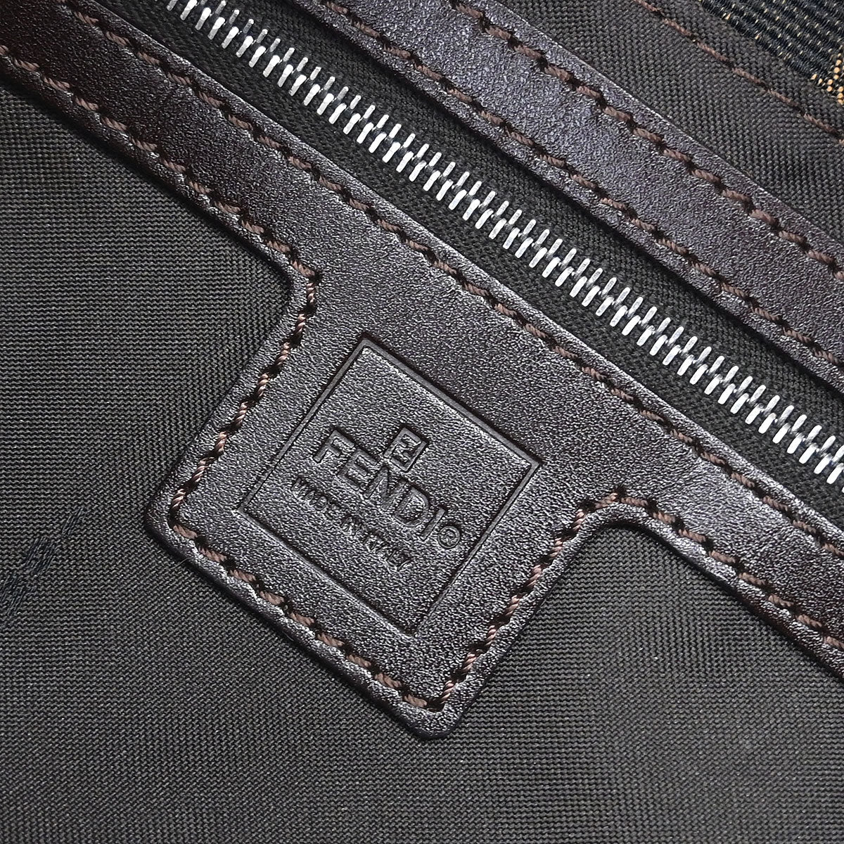 Fendi Brown Zucca Baguette Handbag