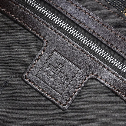 Fendi Brown Zucca Baguette Handbag