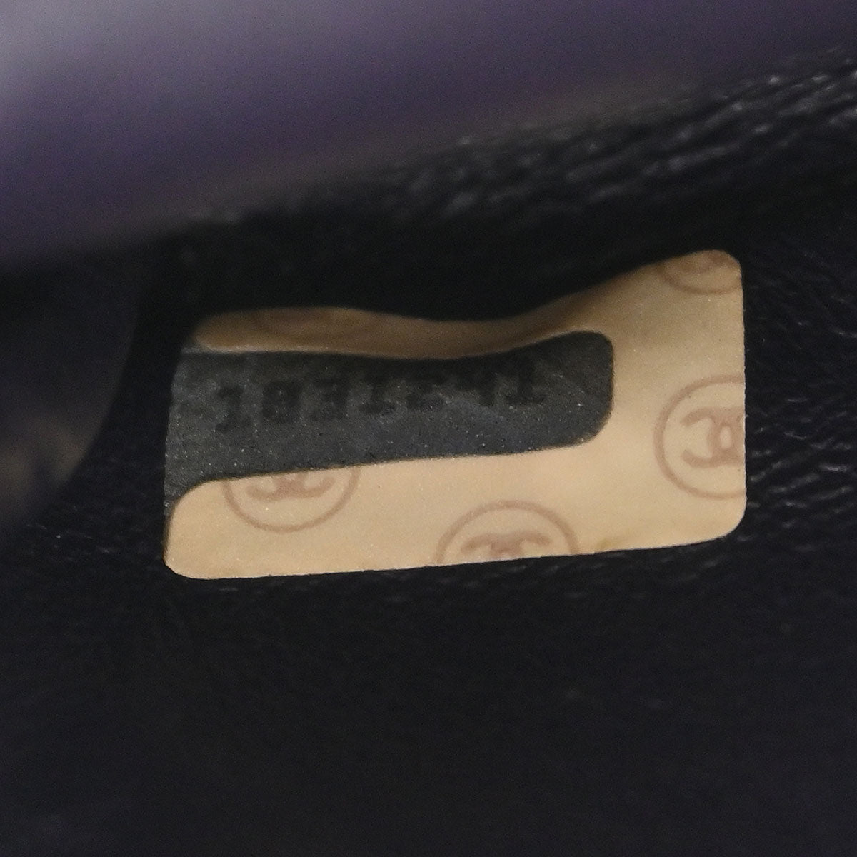 Chanel Purple Lambskin Micro Classic Flap Shoulder Bag Pochette