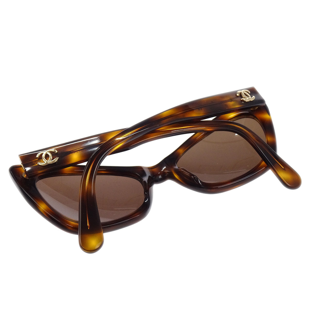 Chanel Sunglasses Eyewear Brown Small Good