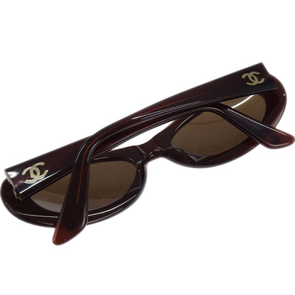 Chanel Sunglasses Eyewear Brown Small Good