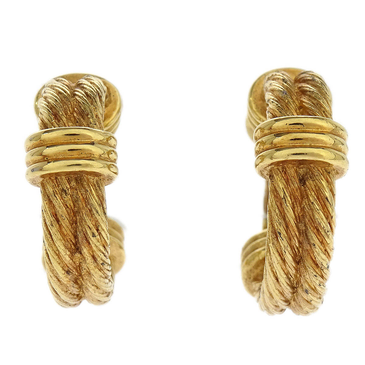 Christian Dior Earrings Clip-On Gold