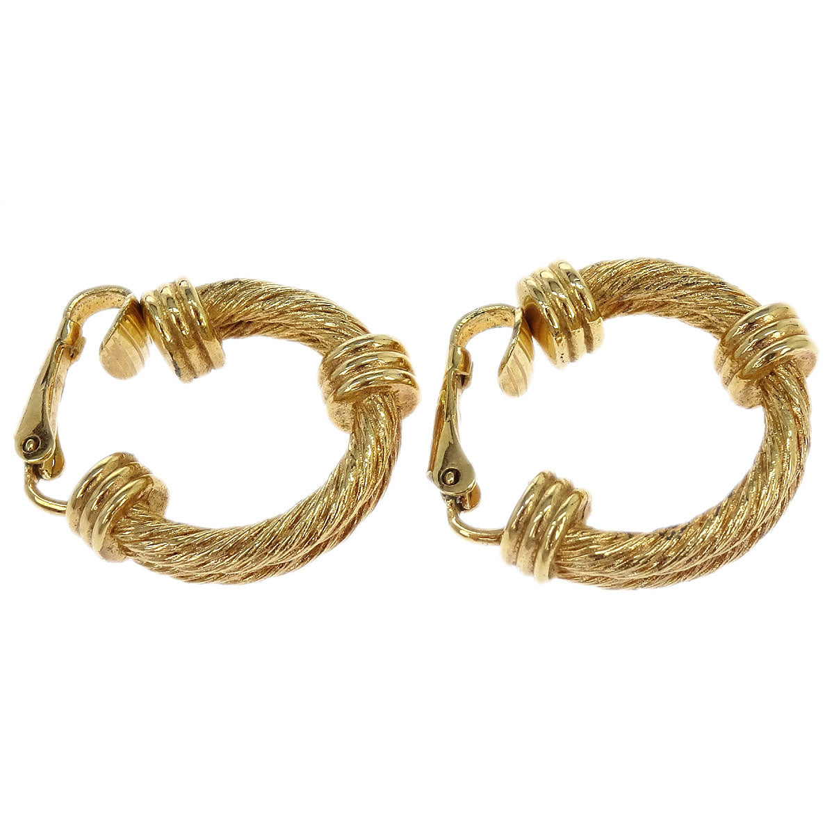 Christian Dior Earrings Clip-On Gold