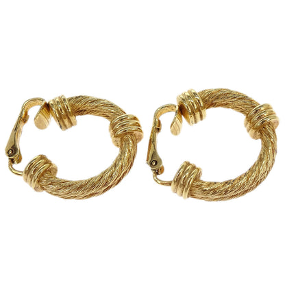 Christian Dior Earrings Clip-On Gold