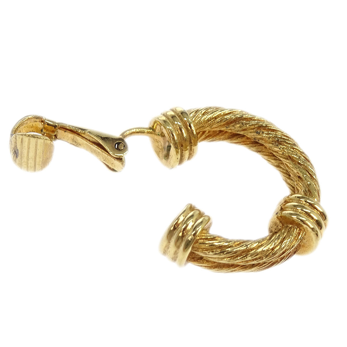 Christian Dior Earrings Clip-On Gold