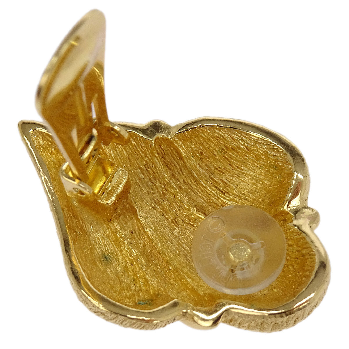 Christian Dior Earrings Clip-On Gold