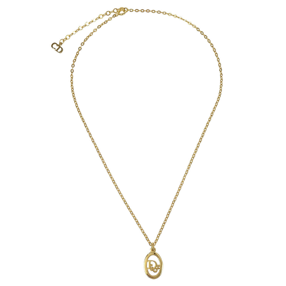 Christian Dior Necklace Pendant Gold