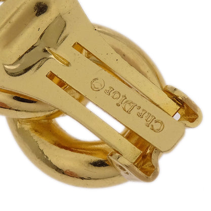 Christian Dior Earrings Clip-On Gold