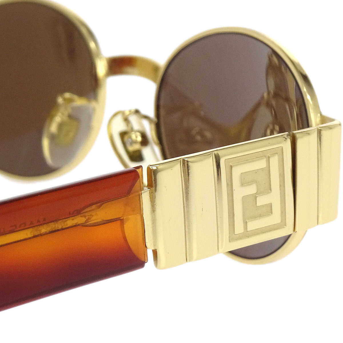 Fendi Sunglasses Eyewear Brown Small Good