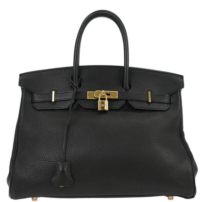 Hermes Black Togo Birkin 35 Handbag