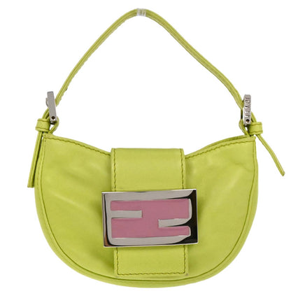 Fendi Light Green Leather Mini Handbag