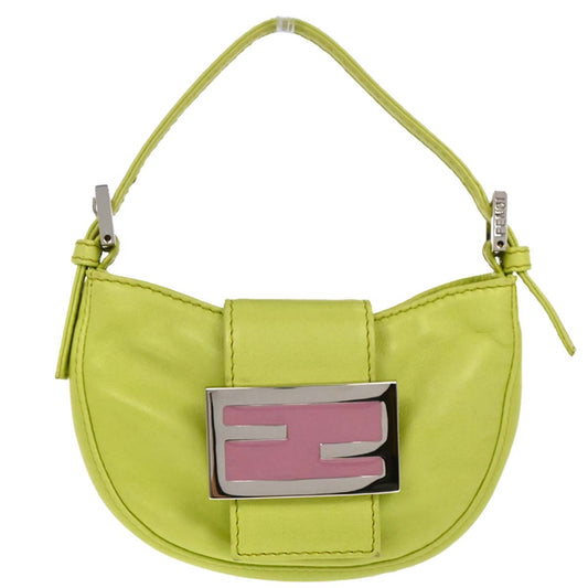 Fendi Light Green Leather Mini Handbag