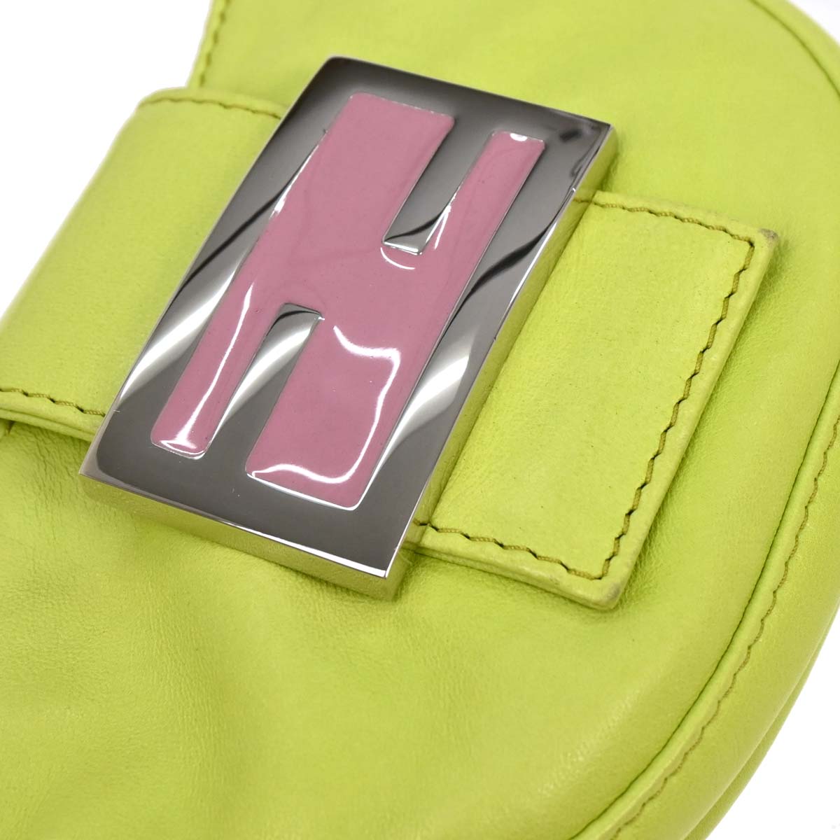 Fendi Light Green Leather Mini Handbag