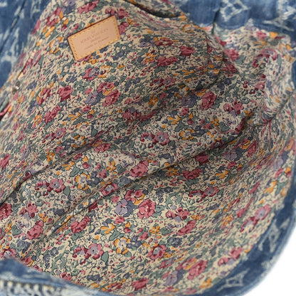 Louis Vuitton * Blue Monogram Denim Patchwork Postie M95374